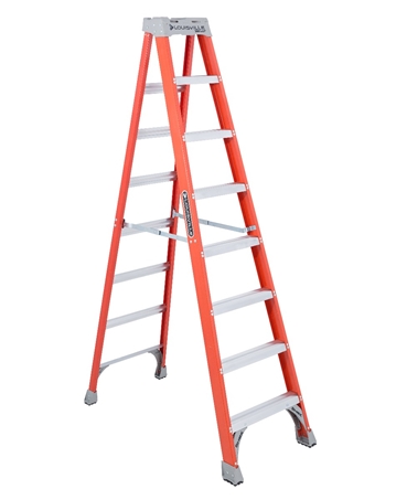 Louisville 8ft Fiberglass Step Ladder - Utility and Pocket Knives